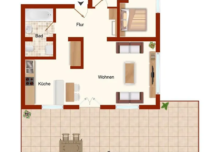 Kuschelhexe Mit Grosser Terrasse * 布劳恩拉格